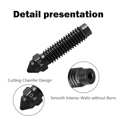 6PCS 0.2MM 0.4MM 0.6MM 0.8MM Hardened Nozzles for Centauri Carbon/CC/CC2 - style: 6PK 0.2/0.4/0.6/0.8mm