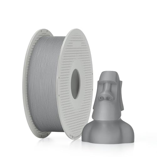 Bambu Lab PLA Matte 3D Printer Filament 1.75mm RFID 1kg with Spool, Ash Grey - color: Ash Grey, size: With Spool