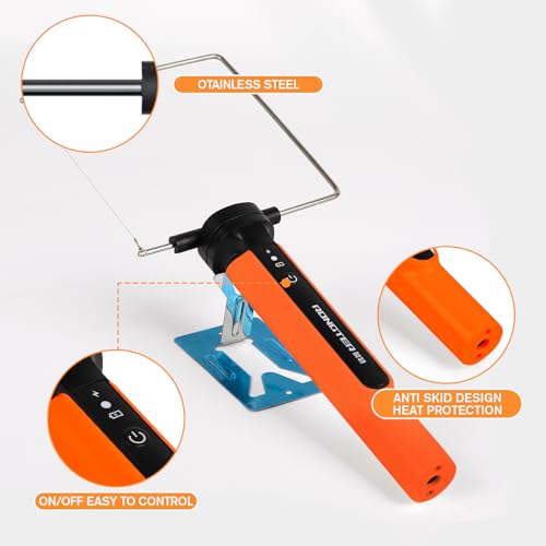 3-in-1 Hot Wire Foam Cutter Tool, Electric Styrofoam Cutter, Orange - color: Orange