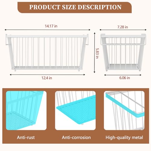 Enhanced Leak-Proof Bottom, Freezer Organizer Bins for 7 Cu.Ft,6 Pack - color: White 6 Pack