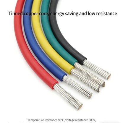 24 AWG Tinned Copper Electric Wire kit 24 Gauge Hook Up Wire 300V Cables Electronic Stranded PVC Cable Industries Electrics DIY box1 - color: Box-1, size: 24AWG