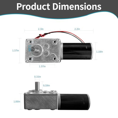 DC 24V Gear Motor 200RPM 4.5Kg.cm 8mm Single Shaft Self-Locking High Torque Speed Reduction Motor, Reversible Mini Turbine Geared Motor JSX32-31ZY - size: 24v 200rpm