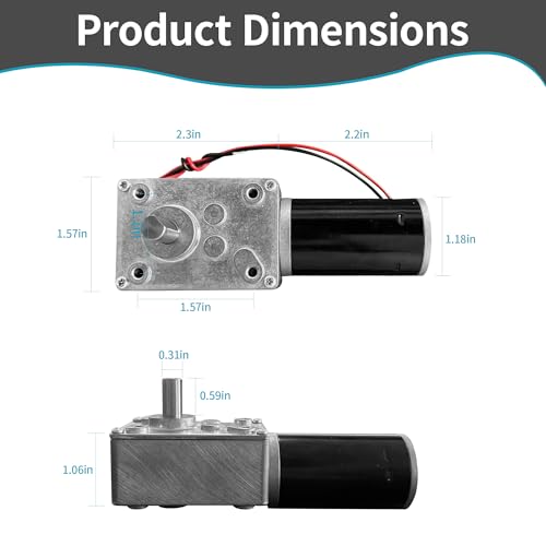 DC 24V Gear Motor 200RPM 4.5Kg.cm 8mm Single Shaft Self-Locking High Torque Speed Reduction Motor, Reversible Mini Turbine Geared Motor JSX32-31ZY - size: 24v 200rpm