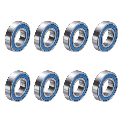 uxcell 8 Pcs 6901-2RS Deep Groove Micro Bearing, 12x24x6mm Chrome Steel - size: 6901-2RS