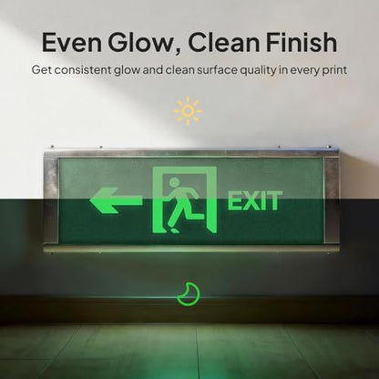 ELEGOO PLA 3D Printer Filament Glow in the Dark Yellow 1KG 1.75mm - color: 1pcs Glow in the Dark Yellow