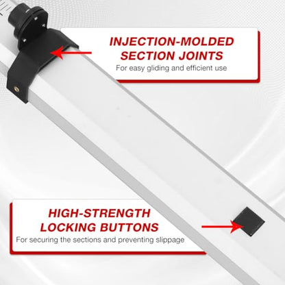 Aluminum Grade Rod, 16 ft, 5 Sections, 10ths Scale - size: 16FOOT 10TH