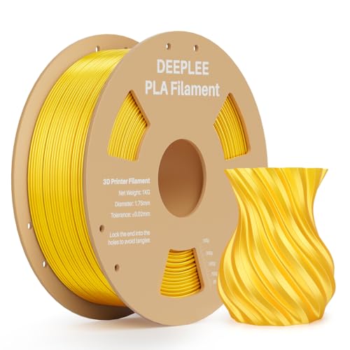 Silk PLA 3D Printer Filament 1.75mm 1kg, Silk Gold PLA - color: 1*silk Gold