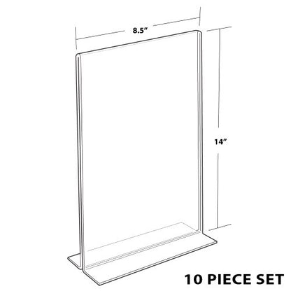 Azar 152706 8-1/2-Inch W by 14-Inch H Double-Foot Frame, 10-Piece Set - size: 8.5 in W x 14 in H