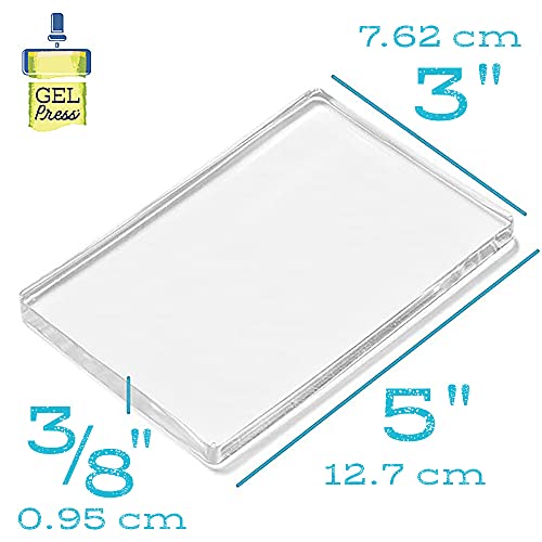 Gel Press Gelli Printing Plate - (3" x 5" Rectangle) - 10808 - size: 3" x 5"