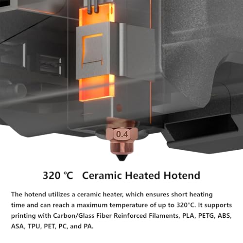 Upgrade Hotend Kit for Centauri Carbon, 3D Printer Ceramic Heater Print Head Extruder Hot End Kit Heating Block Kit for Elegoo Centauri - style: Centauri