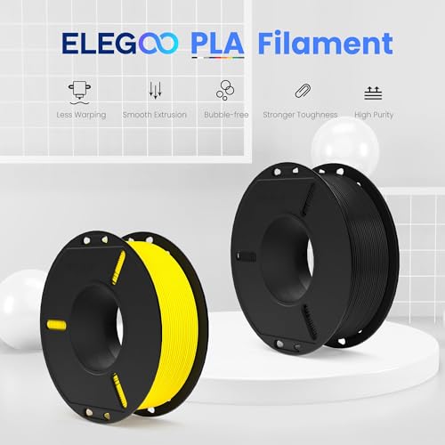 ELEGOO PLA 3D Printer Filament Bundle 1.75mm 8 Colors 250g*8 - color: 8pcs Black/White/Space Gray/Translucent/Sky Blue/Sea Green/Pink/Purple 250g Each