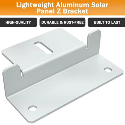 Aluminum Solar Panel Z Mounting Brackets - color: Silver 32 Units Z Brackets