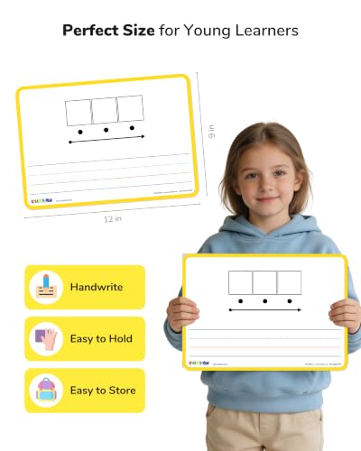 CHEFAN Phonemic Awareness Magnetic Dry Erase Board with Elkonin Boxes