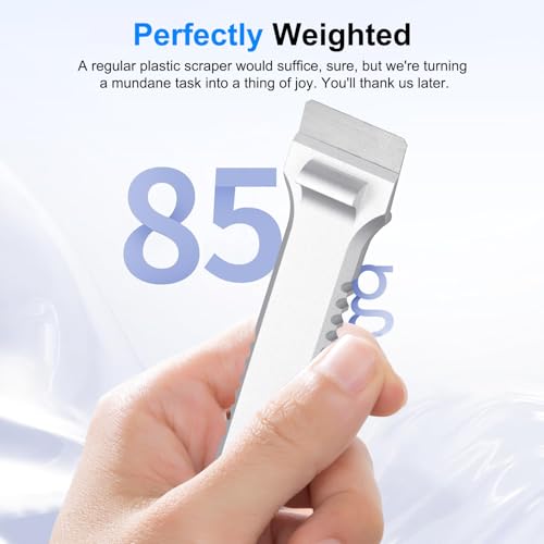 3D Printer Scraper Blades Tool Kit, SK5 Steel 3D Printer Removal Spatula Compatible with Bambu Lab X1 P1 Creality 3D Printer bulid Plate, All Metal 3D Printer Scraper with Comfortable Grip Handle