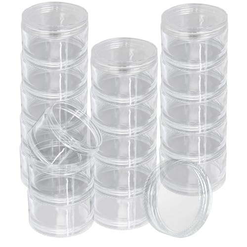 Luomorgo 6 Sets Stackable Clear Plastic Containers, 10ML, 5-Layer - size: 10ML