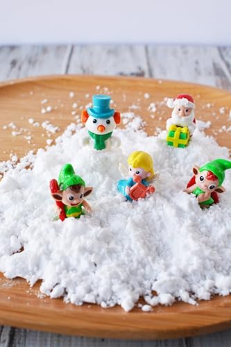 Artificial Snow Polymer Powder Jar for Seasonal and Weddings Decoration Snow Science Kit Makes 8 gallons of Fluffy Faux Snow (4)