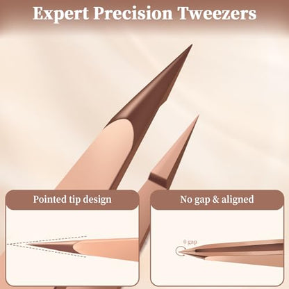 Pointed Tweezers for Women Facial Hair - style: Pointed Tweezers