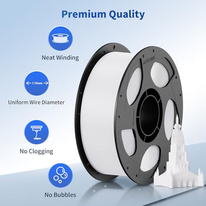 ANYCUBIC 3D Printer Filament PLA Bundle 2KG, Black+White - color: 2*1kg Pla (Black & White)