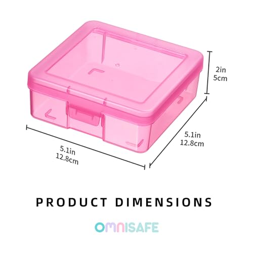 18 Pack Small Colored Plastic Hobby Art Craft Organizer, Mini Plastic Storage Containers with Latching Lid, for Pencil Box, Lego, Crayon - size: Small - 18 Pack Colored