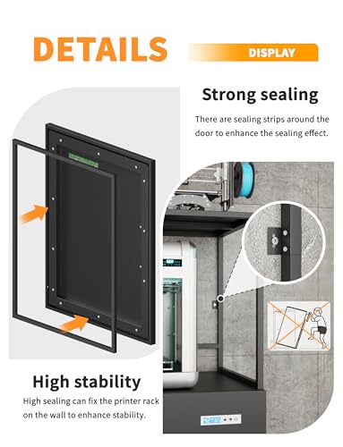 Multiple 3D Printer Stand with Filament Moisture-Proof Storage - color: 90 Rolls-300L