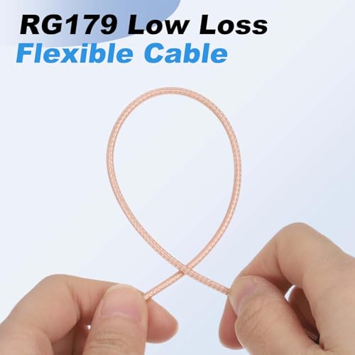 MECCANIXITY 0.98FT 3G-SDI Cable, BNC HD-SDI Cable 75 Ohm RG179, Orange - size: 0.98 FT