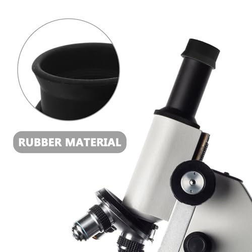 KALLORY 4PCS Microscope Rubber Eyecup Replacement Binocular Eyepiece Covers