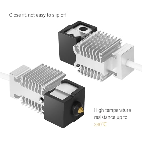 Creality Ender 3 V3 SE Silicone Sock, 4PCS Official 3D Printer Hotend Heater Block Cover Silicone Cover Insulation Heat Resistance Keep Hotend Clean 3D Printer Accessories Replacement Kit - size: Ender 3 V3 SE/5 S1/7
