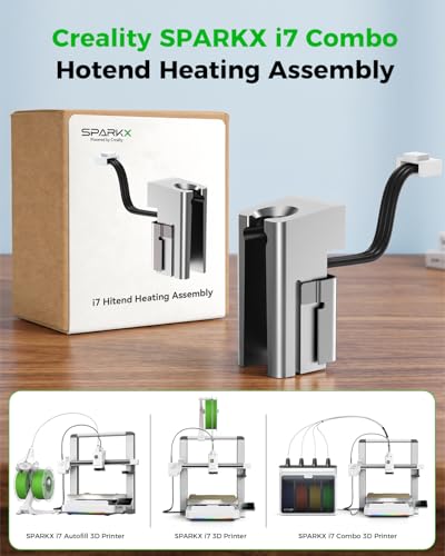 Creality Official SPARKX i7 Hotend Heating Assembly, OEM Replacement Kit Up to 300°C High-Temperature Printing,Quick-Change for Creality SPARKX i7 3D Printer - style: Heating Kit