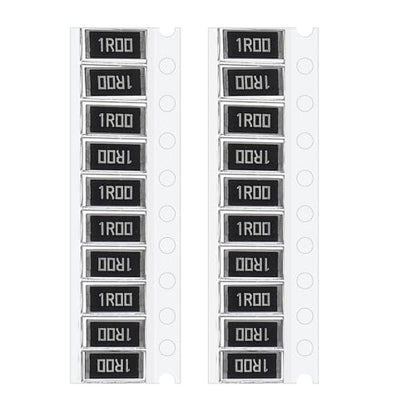 PATIKIL 2512 Surface Mount Device Chip Resistor Kit, 20Pcs 1 Ohm 1% Tolerance 1W DIY Resistor Ceramic Resistance Assortment Kits for Electronic Products - style: 1 Ohm