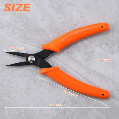 5-Inch Long Nose Pliers Specialty Pointed Nose Tweezer Nose Pliers - style: Long Nose Pliers