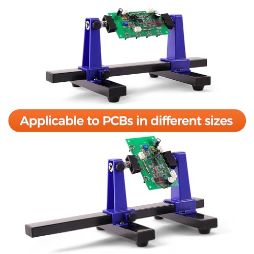 Noah Adjustable PCB Holder Circuit Board Clamp Roating Holder Tool for Soldering Desoldering, Soldering Repair Tool 360 Degree Rotation