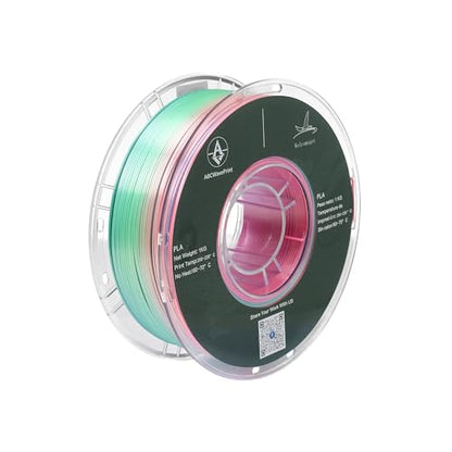 Rainbow PLA Filament, Multicolor Gradient Silk PLA Filament, Dimensional Accuracy +/- 0.02 mm, 1kg Spool(2.2lbs), 1.75 mm, Rainbow Memphis - color: 1kg Rainbow Memphis