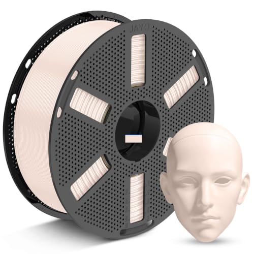 JAYO PLA 3D Printer Filament 1.75mm, 1.1kg Reusable Spool, Skin - color: 1.1kg Beige