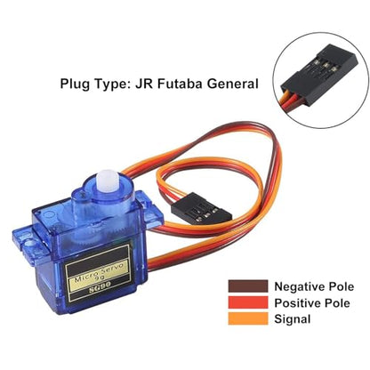 10pcs SG90 Micro Servo Motor Kit 9G Mini Servos with Cable for RC Robot Arm/Hand/Walking Helicopter Airplane Car Boat Control (3pcs) - color: 3pcs