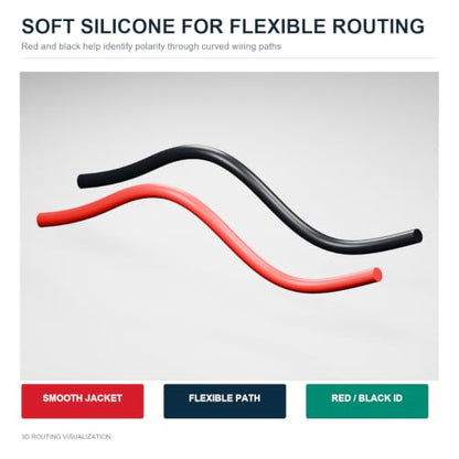 TUOFENG 18 AWG Silicone Wire, 300 ft Red/Black Tinned Copper Stranded Kit - size: 18 AWG Silicone Wire 2 Colors 150ft Each