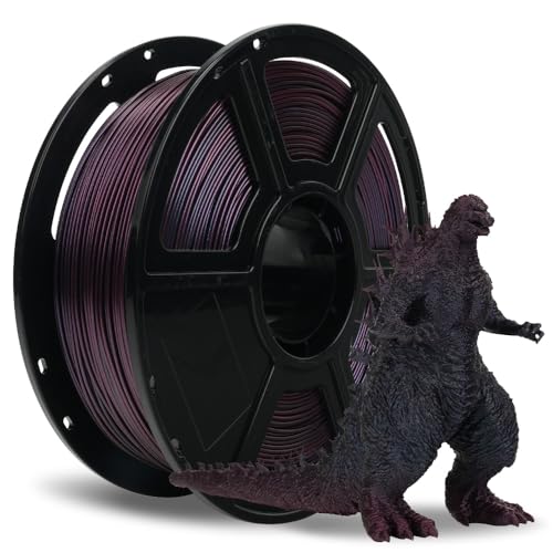 FLASHFORGE Chameleon Gradient Rapid PLA Filament Burnt Titanium & Abyssal Rede, High Speed PLA Filament 1.75mm Max 500mm/s Fast Printing, Displays Shimmering Effects from Various Angles and Light - color: Chameleon Gradient Burnt Titanium & Abyssal Rede