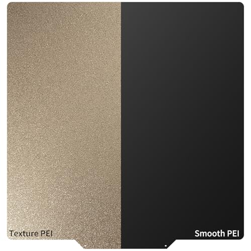 330x330mm PEI Sheet for Qid X max 3,Neptune 3/4 Plus,Geetch A30 Pro Double Sided Textured/Smooth Build Plate for Flsn Core-XY,Tronxy X3S / X5S / X5S Pro,Raise MAX 3 Pro 2/Pro 2 Plus 3D Printer. - size: 330x330mm