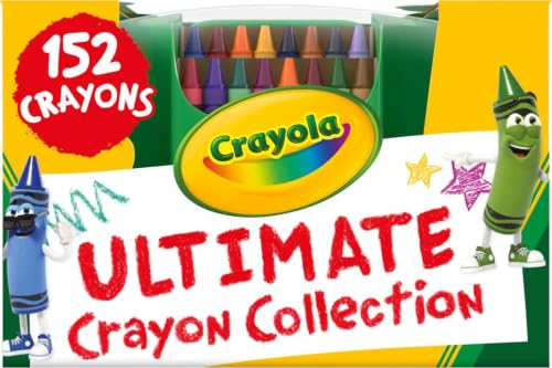 Crayola Ultimate Crayon Box Collection 152ct, Bulk School Supplies for Kids - size: 152 Count (Pack of 1), style: Ultimate Crayon Collection