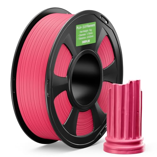 PLA+ 2.0 Filament 1.75mm 3D Printer Filament, Hot Pink 1KG - color: 1kg*hot Pink