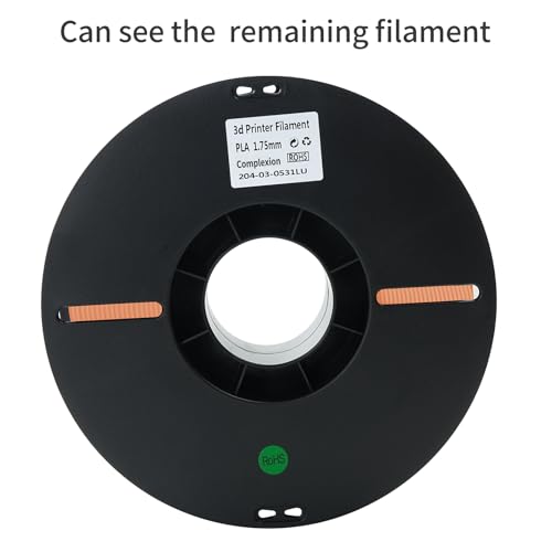 PLA 3D Printer Filament, Dimensional Accuracy +/- 0.02 mm, 1 kg Spool(2.2lbs), 1.75 mm，Skin - color: 1kg Skin