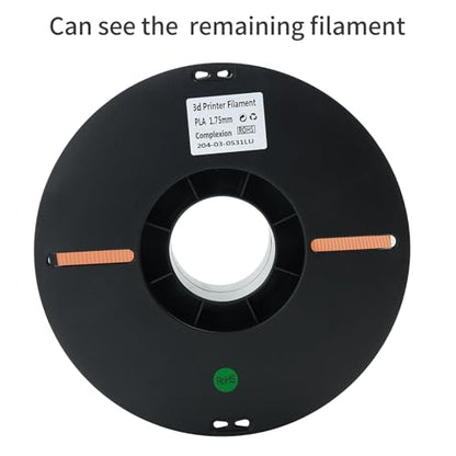 PLA 3D Printer Filament, Dimensional Accuracy +/- 0.02 mm, 1 kg Spool(2.2lbs), 1.75 mm，Skin - color: 1kg Skin