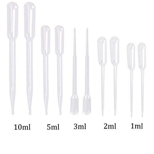 Yesallwas Plastic pippets Dropper 1ml 100Pcs, Large Pipette Dropper for Lab Measuring and distributing Liquid (1ml 100pcs) - size: 1ml 100pcs
