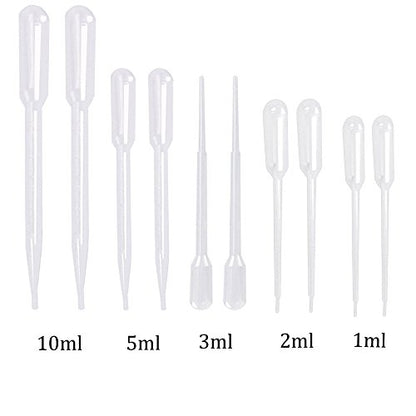 Yesallwas Plastic pippets Dropper 1ml 100Pcs, Large Pipette Dropper for Lab Measuring and distributing Liquid (1ml 100pcs) - size: 1ml 100pcs