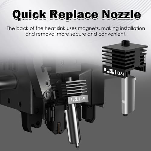 2 PCS 0.4MM P2S Hotend Kits for Bambu Lab X2D/H2D/H2S/H2C/A1/A1 Mini - size: 2 PCS 0.4MM