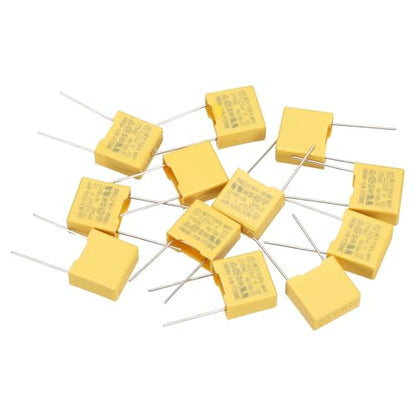 PATIKIL Safety Capacitors 12Pack 0.22uF AC 275V 10mm Pin Pitch 13x12x6mm - size: 10mm Pin Pitch, style: 0.22uF