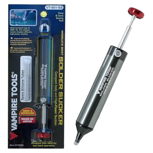 VAMPLIERS Professional Grade Solder Sucker Made in Japan Desoldering Pump - style: Solder Sucker