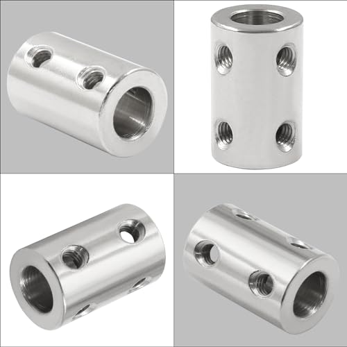BokWin 2 Pcs 8mm to 8mm Bore Rigid Coupling Shaft Coupler - size: 8mm to 8mm