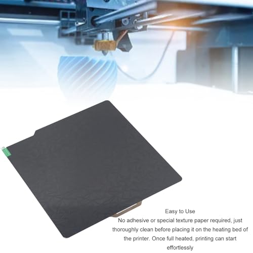 BORDSTRACT Double-Sided Build Plate, PEO Diamond Texture + PEI Spray Texture Spring Steel 257x257mm Without Soft Magnetic Base, Hot Bed Platform for X1/P1P 3D Printer - style: PEI spray + PEO diamond texture 257*257mm