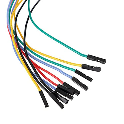 Sumnacon 10Pcs Test Hook to Female Jumper Wires for Electrical Testing