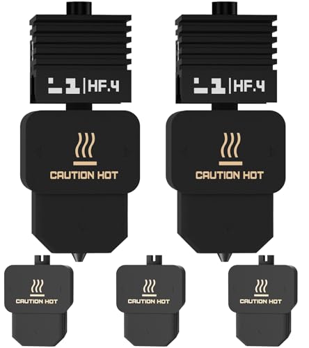 2 Pack BIQU Panda Juicer HF Hotend Print Head Kit for Bambu-Lab H2D/H2S/H2C/A1/A1 Mini 3D Printers Upgrade High Flow High Temperature Hot End 0.4mm Hardened Steel Nozzle with 5PCS Silicone Sock - size: Panda Juicer HFC(For H2D/H2S/H2C/A1/A1 Mini)
